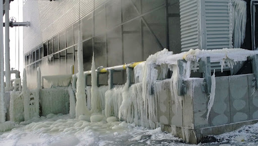cooling towers in winter